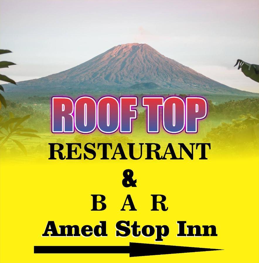 Amed Stop Inn Homestay, Rooftop Restaurant And Bar ภายนอก รูปภาพ